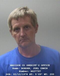 Mugshot of JOEL I BORDEN