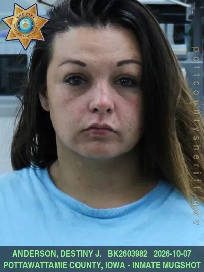 Mugshot of DESTINY JILL ANDERSON