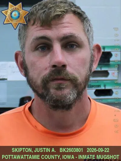 Mugshot of JUSTIN ALLEN SKIPTON