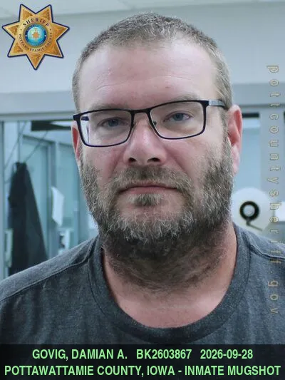 Mugshot of DAMIAN ALLEN GOVIG