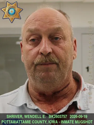 Mugshot of WENDELL EUGENE SHRIVER