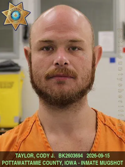Mugshot of CODY JAMES TAYLOR