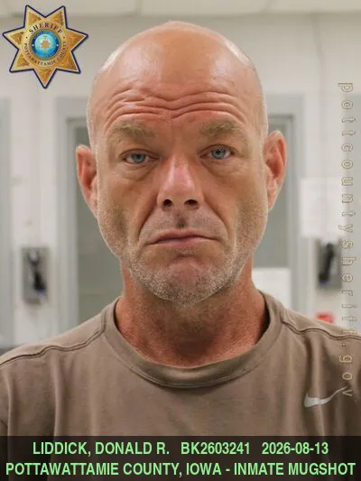 Mugshot of DONALD RUSSEL LEWIS LIDDICK