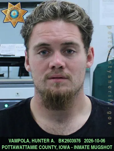 Mugshot of HUNTER AUGUST VAMPOLA