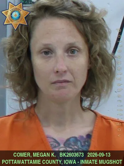 Mugshot of MEGAN KATHLEEN COMER
