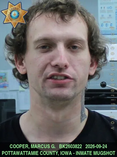 Mugshot of MARCUS GERALD COOPER