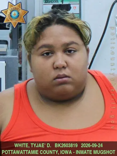 Mugshot of TYJAE' DESARAY WHITE