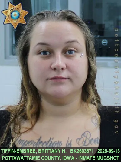 Mugshot of BRITTANY NICOLE TIFFIN-EMBREE