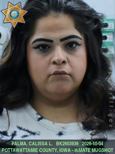 Mugshot of CALISSA LORRAINE PALMA