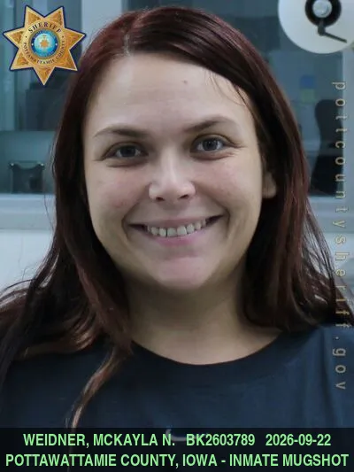 Mugshot of MCKAYLA NICOLE WEIDNER