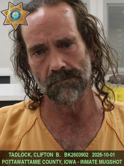 Mugshot of CLIFTON BROOK TADLOCK