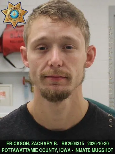 Mugshot of ZACHARY BLAINE ERICKSON
