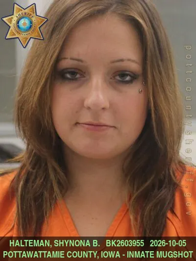 Mugshot of SHYNONA BRYANNE HALTEMAN