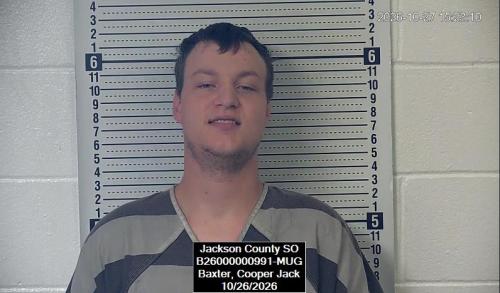 Mugshot of Cooper Jack Baxter