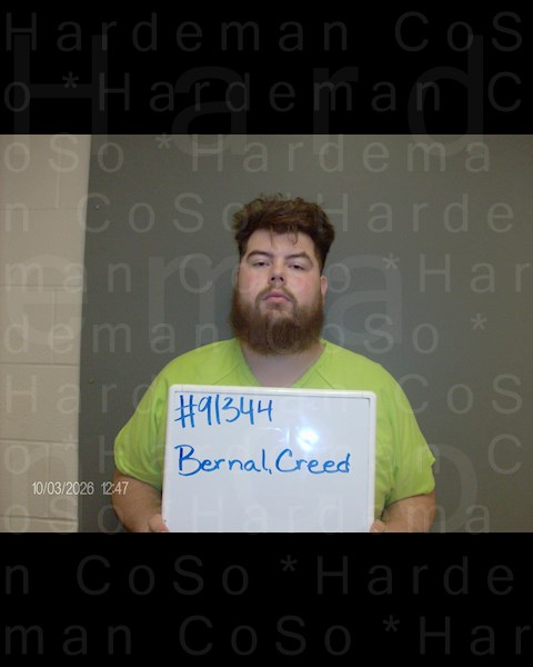Mugshot of CREED O'RYAN BERNAL